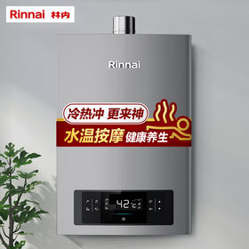 林内（Rinnai）燃气热水器 16升 智能精控恒温 水量伺服器 水温按摩 APP智控 RUS-16E66FYF 智能家电