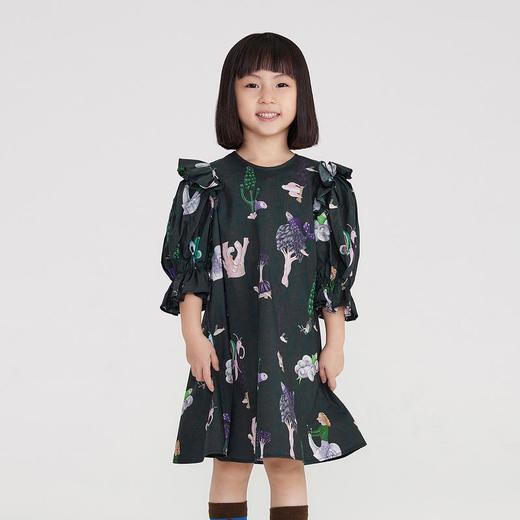 江南布衣 22年夏装新款  中袖连衣裙  1M3G40400 商品图4