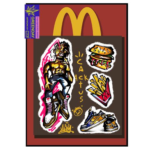 莫愁百货｜『travis scott』A3插画系列 商品图0