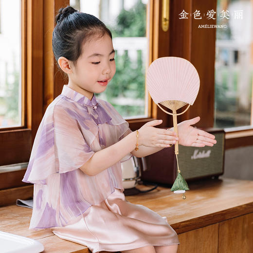 金色爱美丽女童两件套---绮烟 商品图0