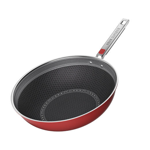 【官方正品保证】	欧乐菲阿芙罗轻羽速热不锈钢家用全屏蜂巢抗菌炒菜锅32cm	OLO32AQ 商品图3