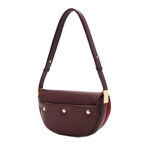 BURBERRY 巴宝莉 女士 Olympia 小号浸染小羊皮埃伦匹亚包 酒红色 8049173 B1014 商品图1
