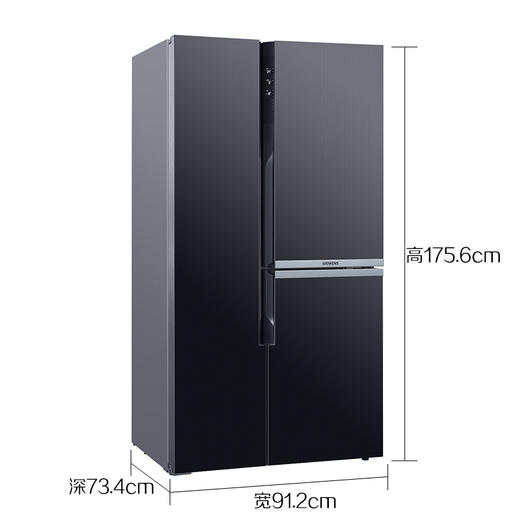 西门子（SIEMENS）BCD-569W(KA96FP50TI)569升零度生物保鲜三循环 对开三门冰箱 商品图2