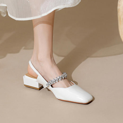 OLD A40aaa包头凉鞋时尚法式一字扣单鞋 商品图1