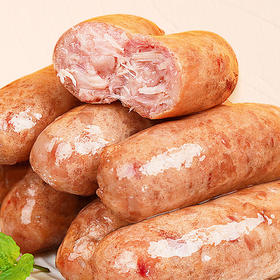 【焦香脆弹】火山石烤肠500g*2袋 淀粉含量小于1% 皇家小虎 烤香肠 热狗 脆皮肠 地道 台湾肉肠 黑胡椒 包邮