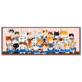 【折扣商品 不退不换】384片 月历拼图 塑料拼图 HR1009 瓜几拉-猫咪毕业照