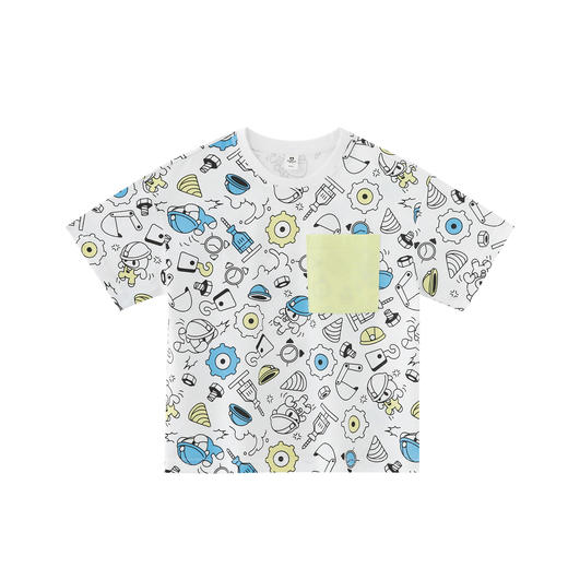 【专区任选 4件159元】小猪班纳童装22夏装新款儿童卡通圆领上衣休闲中大童男童短袖T恤 商品图4