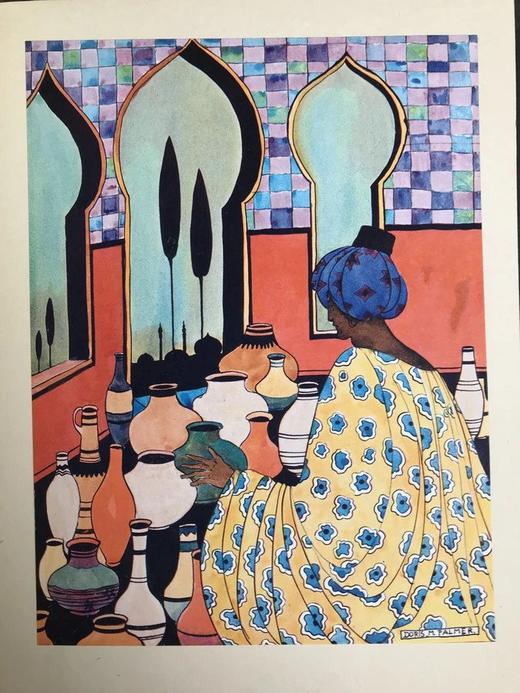 鲁拜集 多丽丝·帕尔默12幅彩色插图 漆布精装大16开 商品图12