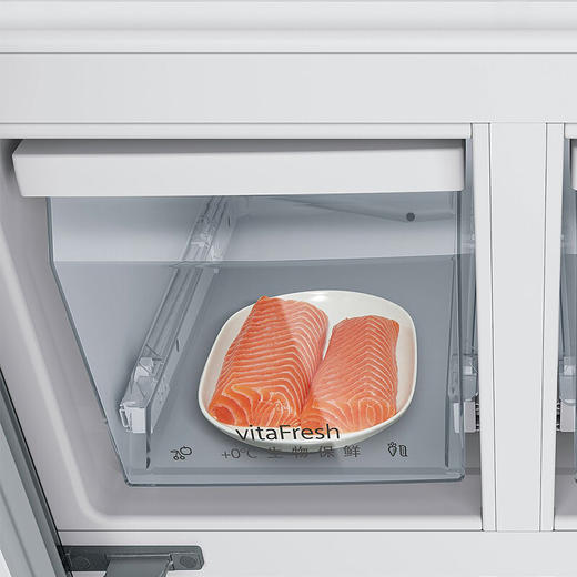 西门子 452升冰箱KM46FSGETI 玻璃面板十字对开门零度保鲜无霜BCD-452W(KM46FSGETI) 商品图2