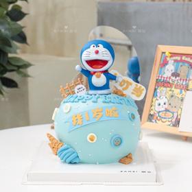 哆啦A梦叮当主题蛋糕
