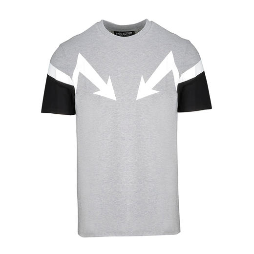 NEIL BARRETT 尼奥.贝奈特 男士圆领短袖T恤 灰色 BJT475A L522S 2195 商品图0