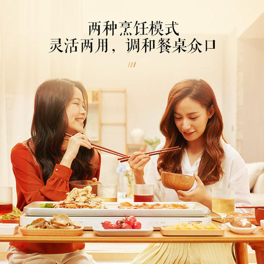 松下（Panasonic）多功能烤盘烤盘 聚嗨盘 多功能料理锅电烤盘 家用 烧烤火锅一体煎烤盘 NF-M1-W(白色) 商品图1