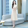 2022年新款女法式复古感气质女神范收腰显瘦小礼服连衣裙 商品缩略图4