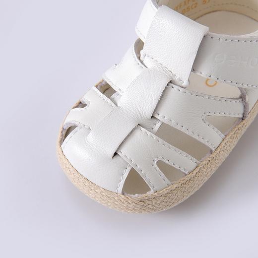英氏婴儿凉鞋春夏新生宝宝软底羊皮防踢夏季包头鞋YFXFJ22040A 商品图1