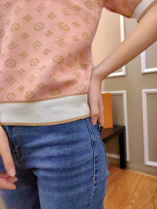 女金满花针织圆领短袖 商品图3