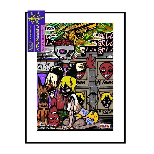 莫愁百货｜『欲魔猎杀』A3插画系列 商品图0