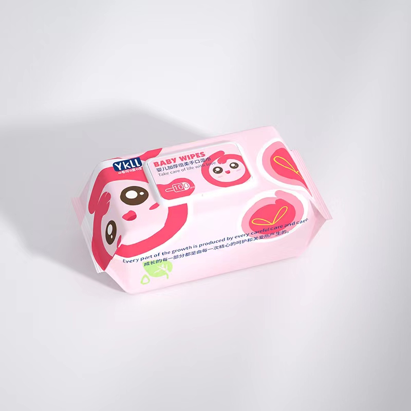 呦可哩哩 婴儿加厚倍柔手口湿巾 100抽/包