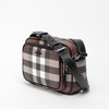 【一】BURBERRY 巴宝莉 男士格子图案涂层帆布斜挎单肩邮差包 8049145 A8900 商品缩略图1