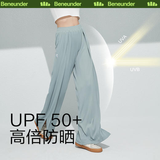 冰触系列流析防晒阔腿裤 商品图7