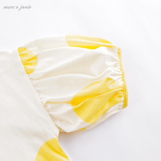 马克珍妮夏装新款 女童时尚落肩灯笼袖连衣裙212365 商品图3