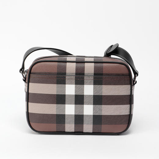 【一】BURBERRY 巴宝莉 男士格子图案涂层帆布斜挎单肩邮差包 8049145 A8900 商品图2