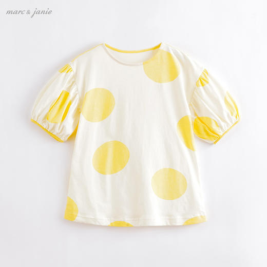 马克珍妮夏装新款 女童时尚落肩灯笼袖连衣裙212365 商品图0