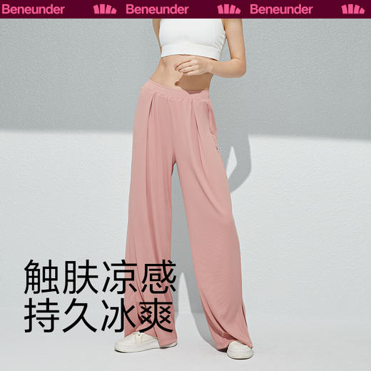 冰触系列流析防晒阔腿裤 商品图4