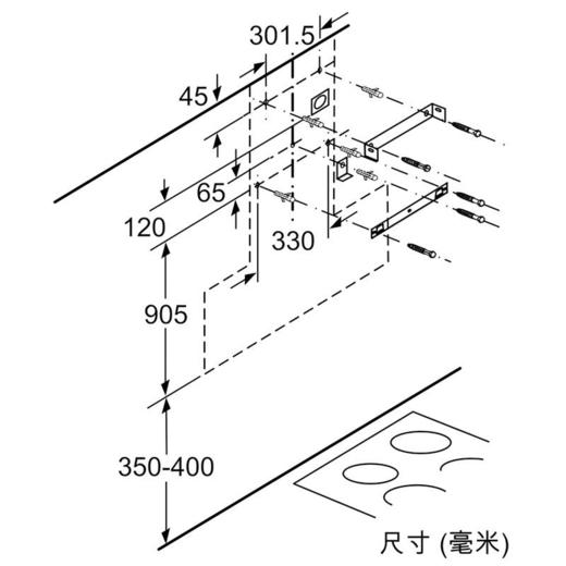 西门子iQ700壁挂式 20立方米大风量 吸油烟机黑色LS6EFK960W 商品图5