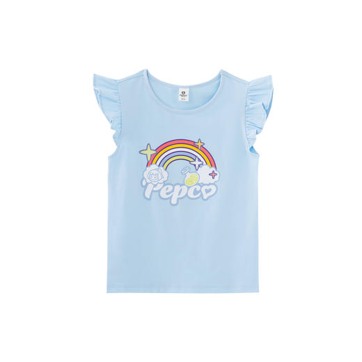 【专区任选 4件159元】小猪班纳童装2022夏装新款儿童圆领上衣中大童女童短袖T恤可爱潮 商品图4