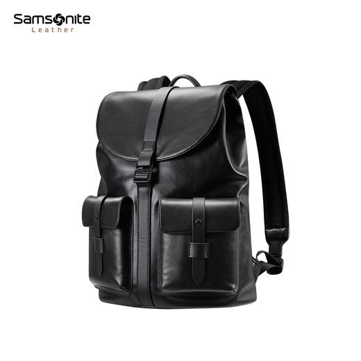 新秀丽时尚翻盖都市新潮牛皮革双肩包NQ5 商品图5