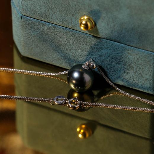 【下单2-3个工作日发】甄珠贝 常青款【恋随心动】吊坠 10-11mm大溪地珍珠 商品图1