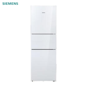 西门子 274升 三门冰箱 白色玻璃面板 零度生物保鲜 混冷无霜大容量 BCD-274W(KG28US221C)