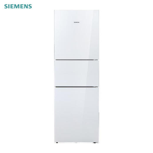 西门子 274升 三门冰箱 白色玻璃面板 零度生物保鲜 混冷无霜大容量 BCD-274W(KG28US221C) 商品图0
