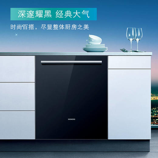 西门子 嵌入式洗碗机玻璃门（全嵌式） 黑色SZ06AXCFI 商品图1
