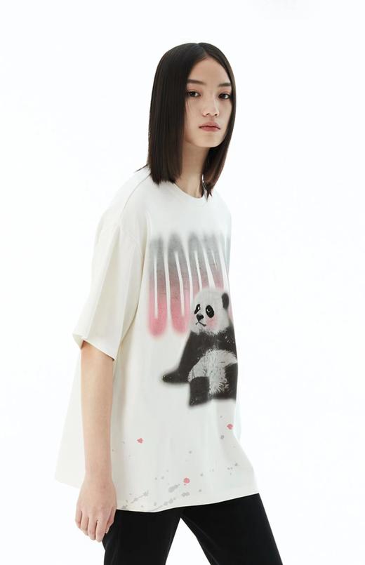 UOOYAA/乌丫熊猫宽松短袖T恤 商品图1