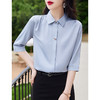 夏季简约气质大方中袖衬衫套装 商品缩略图3