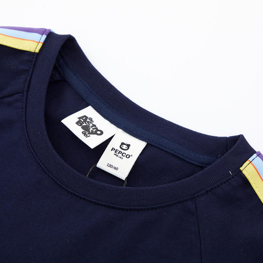 【专区任选  4件179元】小猪班纳童装2022夏装新款儿童圆领上衣中大童男童短袖T恤男孩潮 商品图2