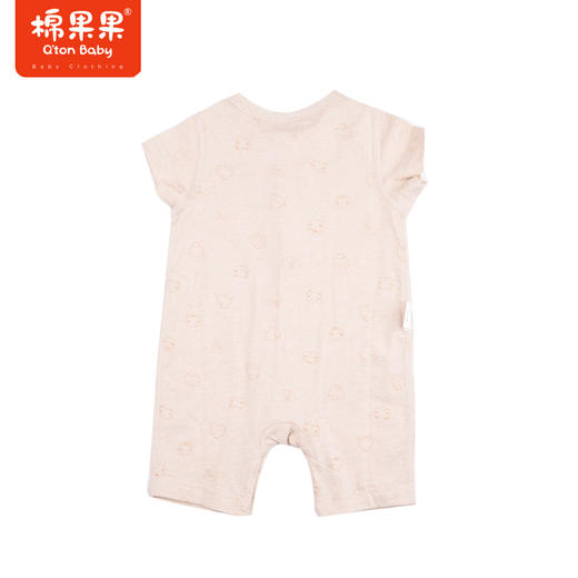 棉果果夏季彩棉男童女童短袖满印对开连体衣M201722122208 商品图3