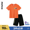 【3件65折】小猪班纳童装2022夏装新款儿童套装中大童男童短袖T恤裤子两件套 商品缩略图0