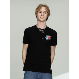 【Keith Haring联名】Lee春夏新款男装商场同款圆领短袖t恤男L439033RXK11/K14
