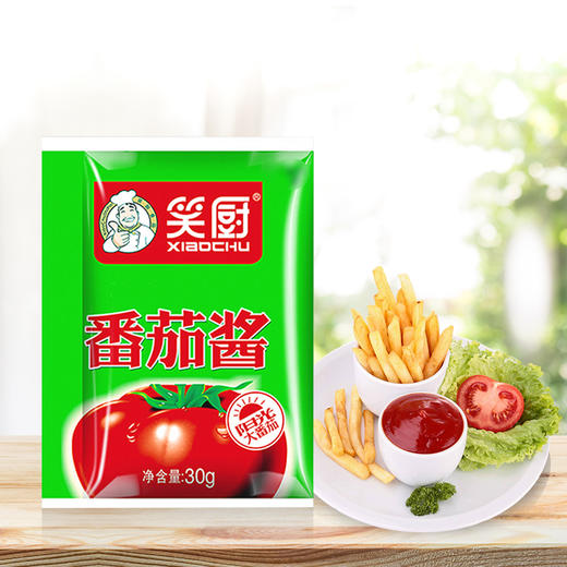 新疆笑厨纯番茄酱30g*25袋做饭伴侣汤饭大盘鸡炒米粉拌面菜 商品图2