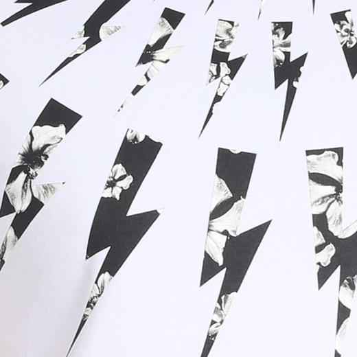 NEIL BARRETT 尼奥.贝奈特 男士闪电印花圆领短袖T恤 白色 BJT513B L578S 03 商品图3