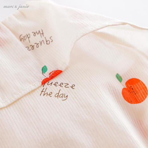 马克珍妮夏装新款 女宝宝纯棉吊带连体衣 婴儿哈衣爬服220823 商品图3