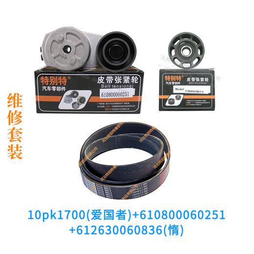 维修套装:轩德X6 WP6/WP7【10pk1697(特别特)+610800060251+612630060836(惰)】维修套装101697/0251/0836 商品图0