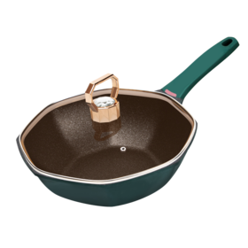 【官方正品保证】欧乐菲巴宝克升级款钻石八角锅炒锅30cm（OLOBJ-30A1）