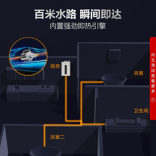 史密斯 专利1级静音零冷水16升增压恒温燃气热水器 不锈钢换热器8年包换 家用恒温 JSQ31-VJSX(天然气) 商品图5