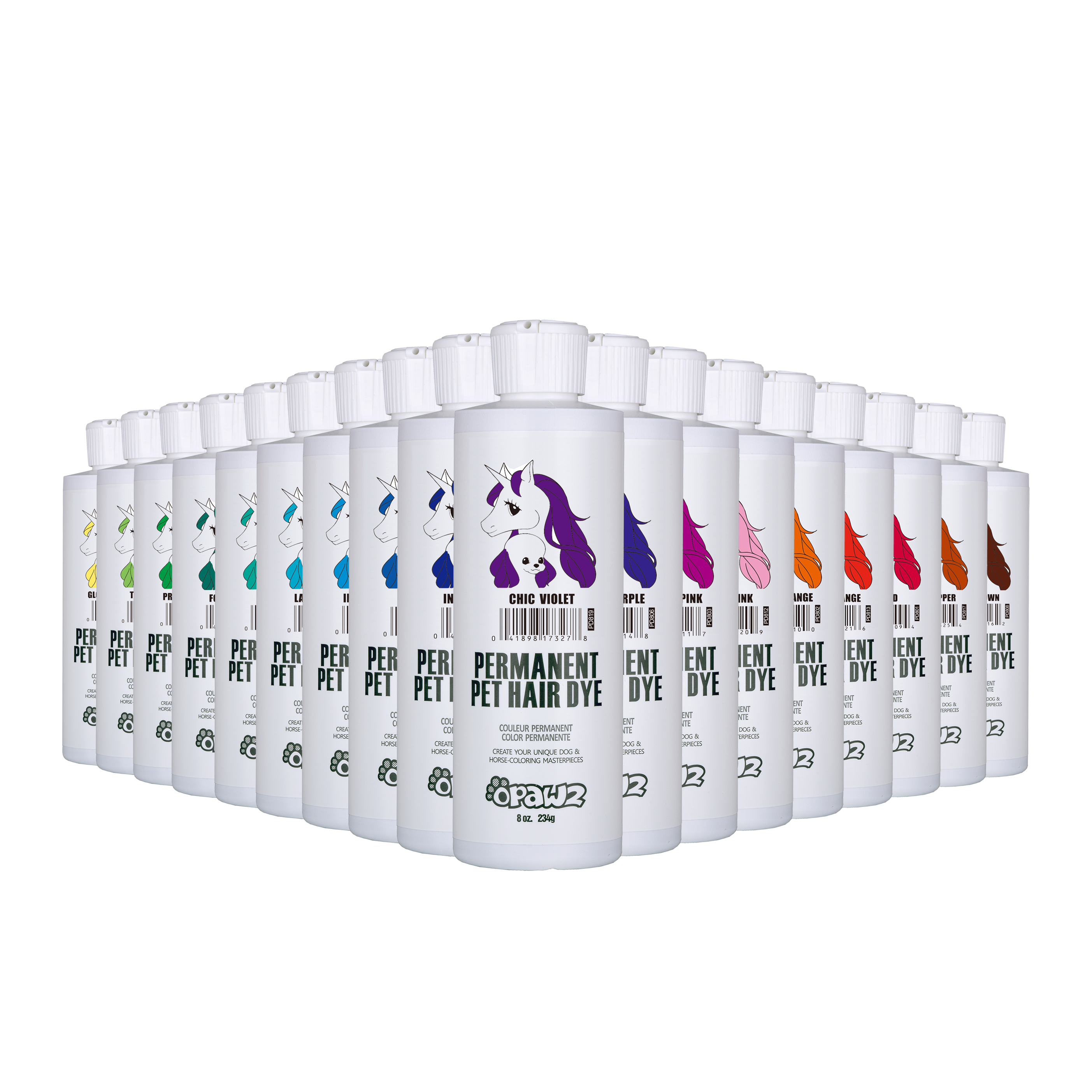 宠物持久染色剂--大瓶套装 OPAWZ小爪印