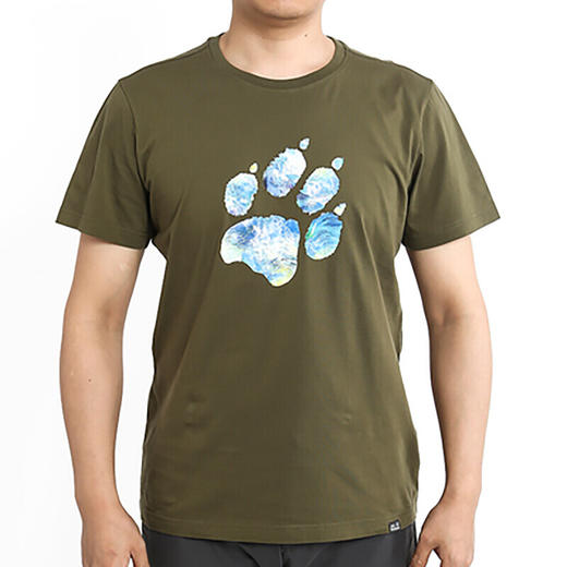 jackwolfskin狼爪男款休闲圆领短袖t恤5011971