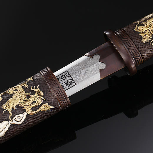 三色金龙唐剑短剑（未开刃） 商品图1