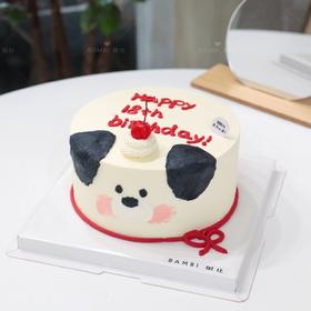 狗狗生肖主题生日蛋糕